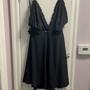 Black Backless Sun Dress